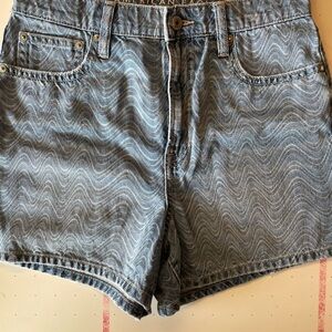American Eagle Outfitters Blue High Waist Shorts